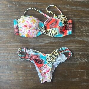 Luli Fama | Floral Leopard Bikini